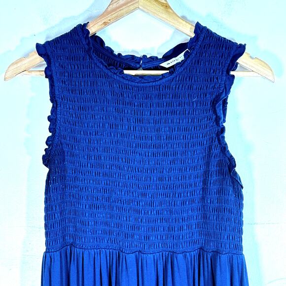 The Nines By Hatch Sleeveless Smocked Jersey Maternity Dress Womans Medium - Picture 4 of 9